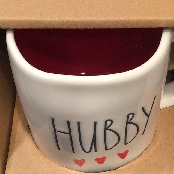 RAE DUNN Valentine’s Day LL "HUBBY" & "WIFEY" mugs - Picture 2 of 5